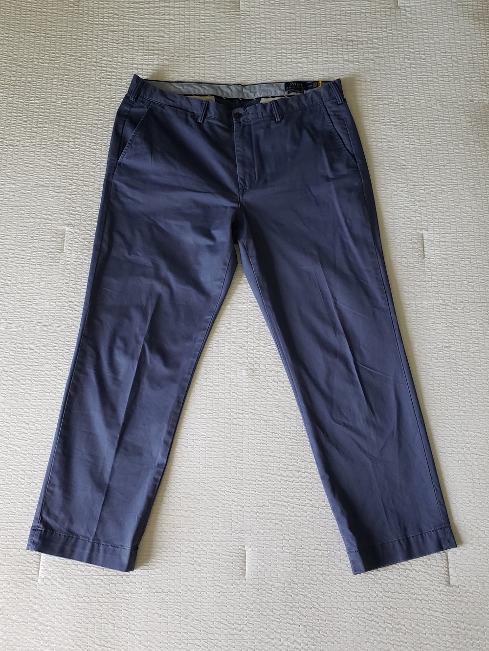 POLO Ralph Lauren Men's Stretch Straight Fit Twill Chino Pants (38x30) Blue